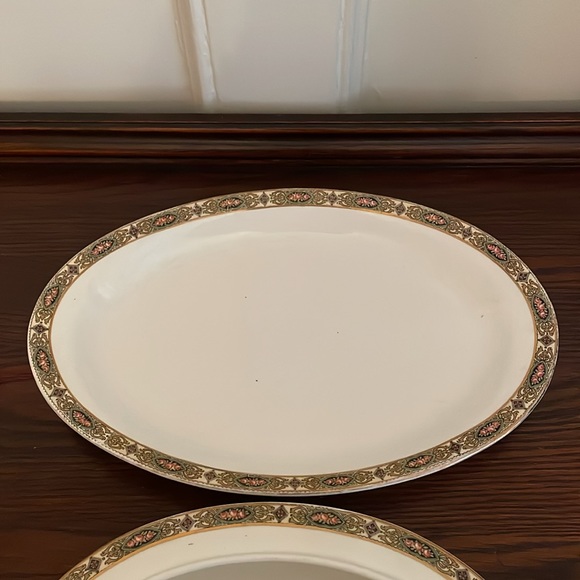 Homer Laughlin Vandemere Oval Lidded Vegetable Serving Bowl & Platter - Picture 8 of 14
